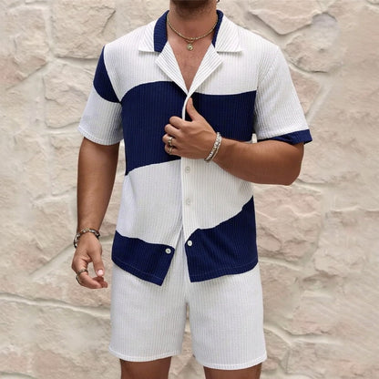 Conjunto Wilshere™ em Malha Texturizada e Design Bicolor