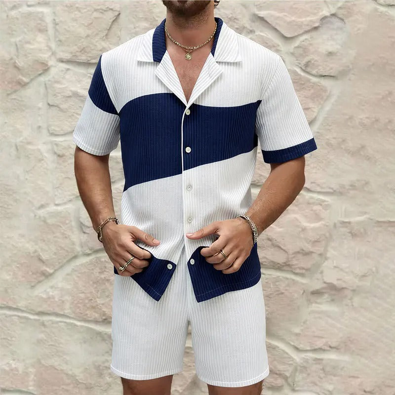 Conjunto Wilshere™ em Malha Texturizada e Design Bicolor