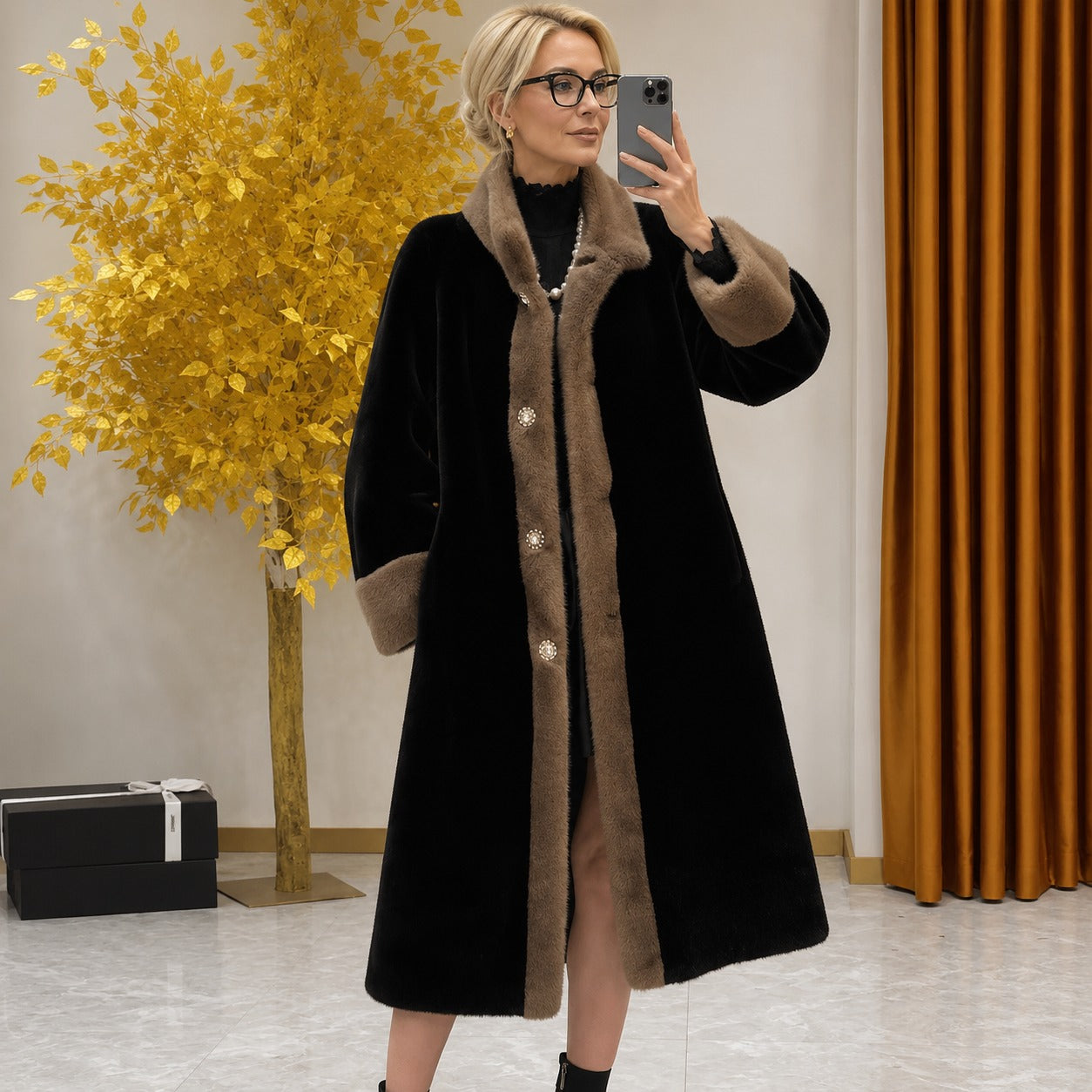 Casaco Saint Moritz™ em Veludo Artificial de Luxo / Conforto e Requinte para os Dias Mais Frios do Ano!