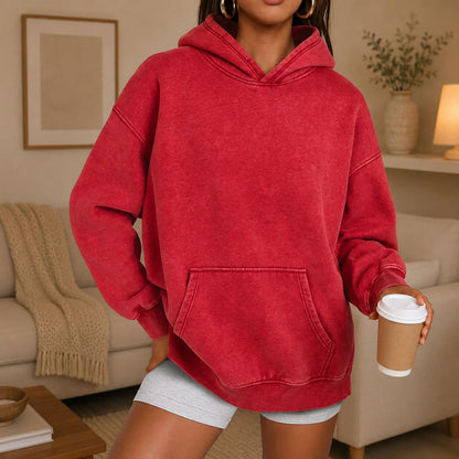 Moletom Kaia™ com Estilo Oversized e Bolso Canguru