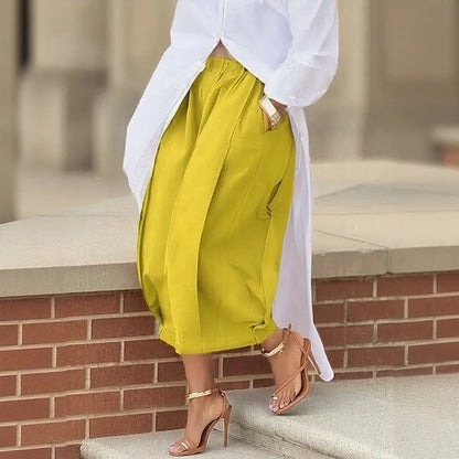 Calça Orsella™ Com Modelagem Balonê e Design Moderno