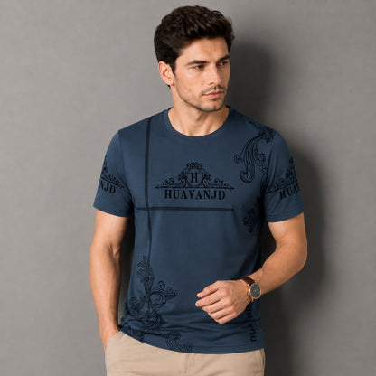[COMPRE 1 E LEVE 3] Camiseta Vittore™ em Algodão com Estampa Contemporânea / Ideal Para um Visual Moderno em Qualquer Ocasião