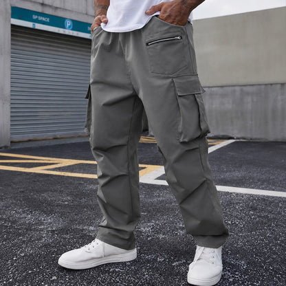 Calça Orsen™ com Bolsos Utilitários, Cós Ajustável e Modelagem Cargo / Silhueta Moderna com Ajuste Confortável.