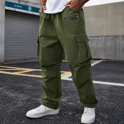 Calça Orsen™ com Bolsos Utilitários, Cós Ajustável e Modelagem Cargo / Silhueta Moderna com Ajuste Confortável.