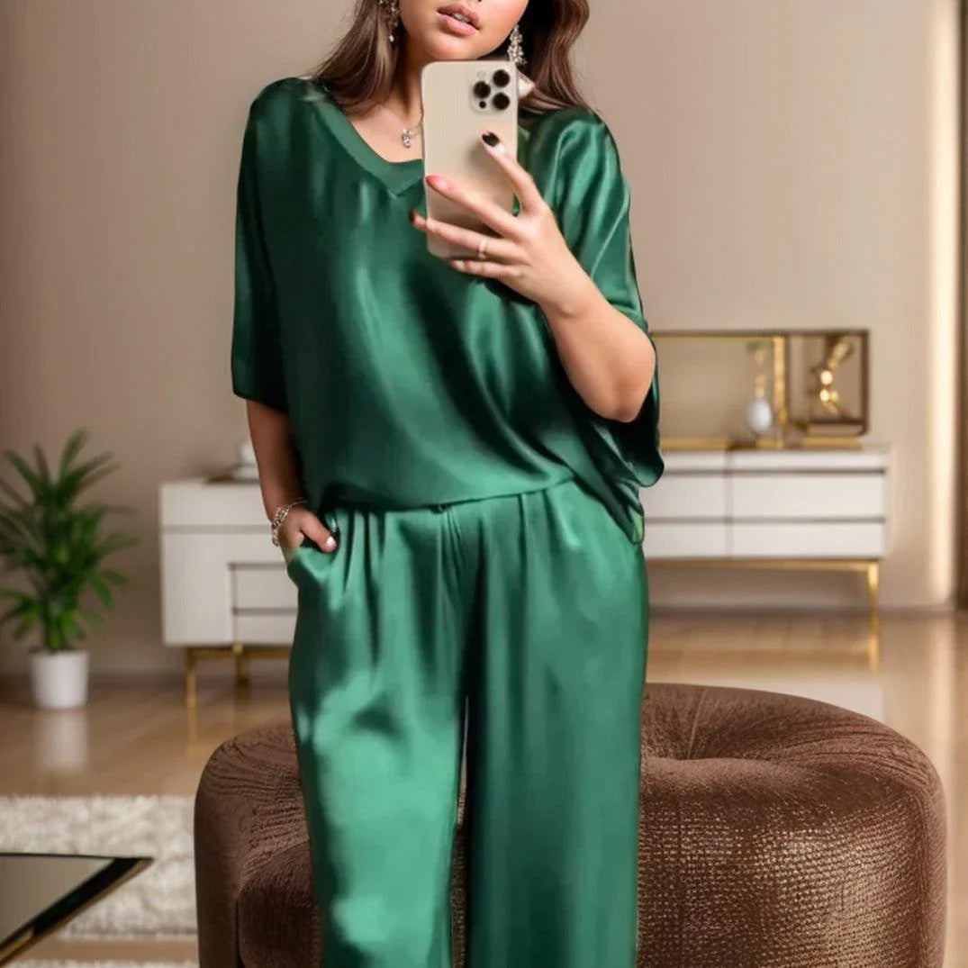 Conjunto Dubai™ em Cetim Luxuoso / Brilho, Conforto e Sofisticação para Cada Ocasião!