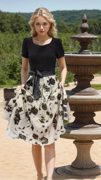 Vestido Dupla Camada Belleza™ com Detalhes de Borboleta / Elegância e Sofisticação em Cada Camada!