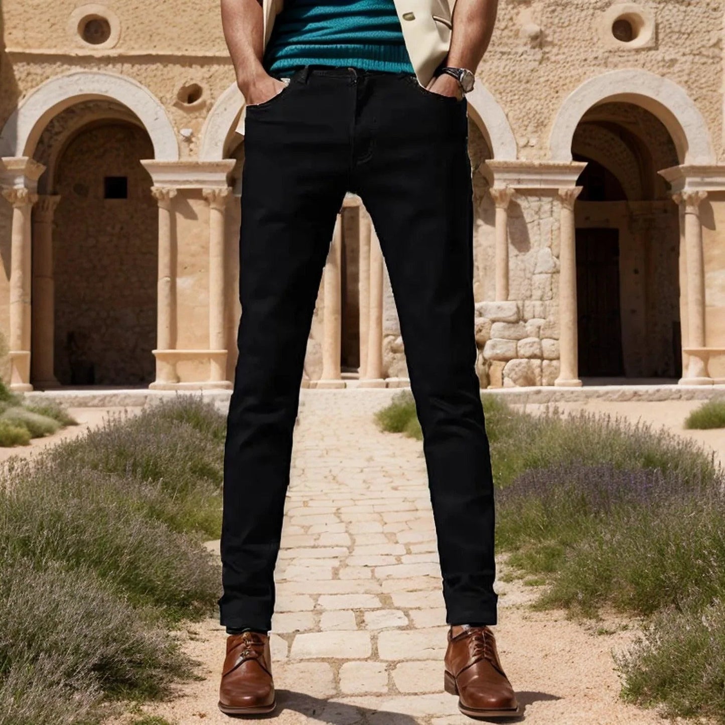 Calça Jeans Masculina Hércules™ Com Tecnologia Hidrofóbica/ A Escolha Definitiva em Resistência, Conforto e Estilo!