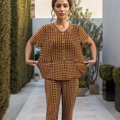 Conjunto Verona Vintage com 2 Peças / A Combinação Perfeita de Estilo Retrô, Conforto e Charme Atemporal!