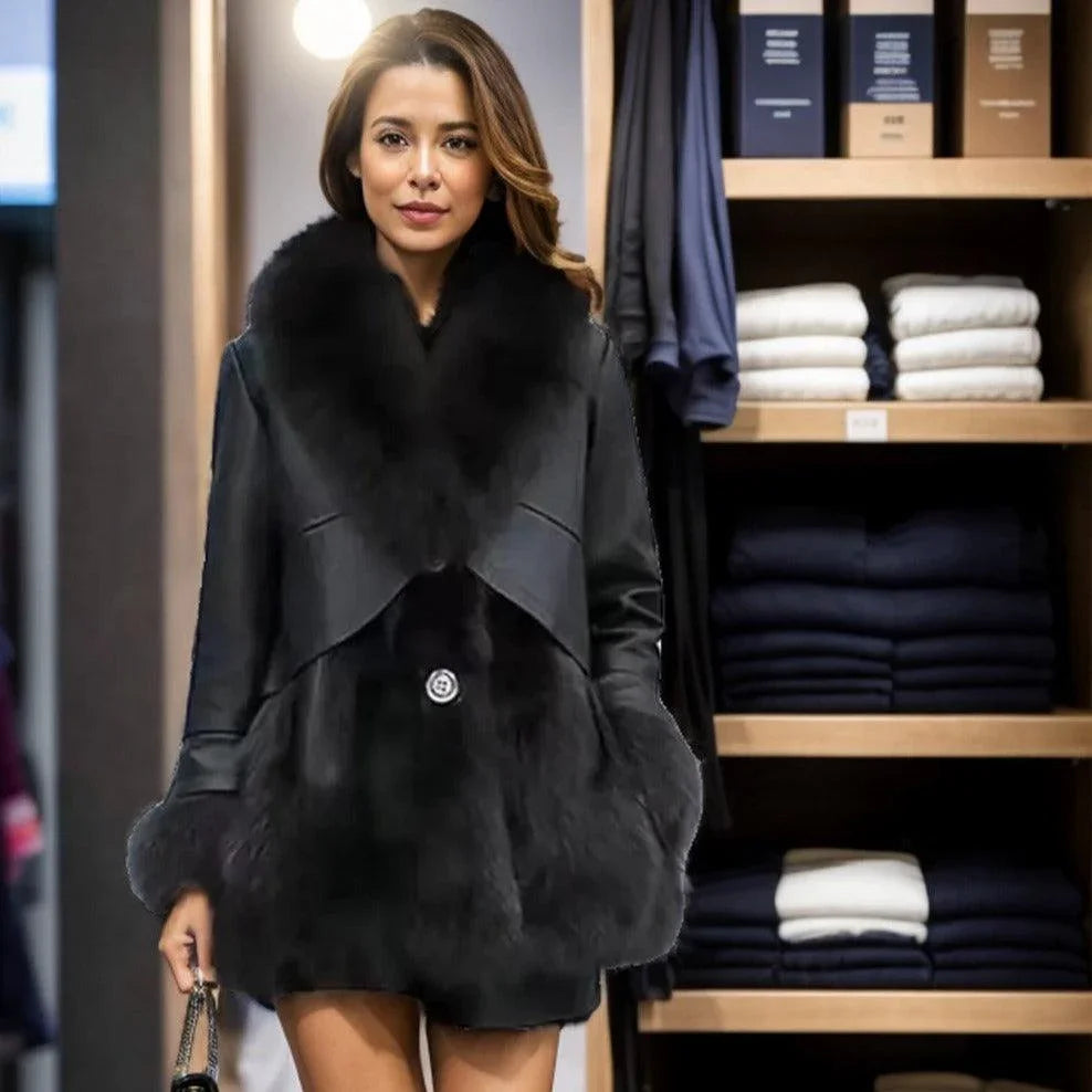 Casaco Montleaux™ em Pele de Raposa Sintética / Elegância e Conforto para os Dias de Inverno!