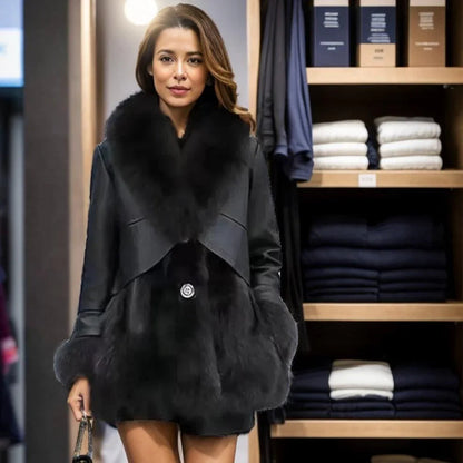 Casaco Montleaux™ em Pele de Raposa Sintética / Elegância e Conforto para os Dias de Inverno!