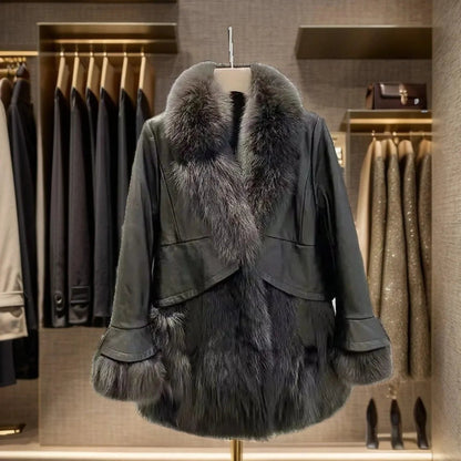 Casaco Montleaux™ em Pele de Raposa Sintética / Elegância e Conforto para os Dias de Inverno!