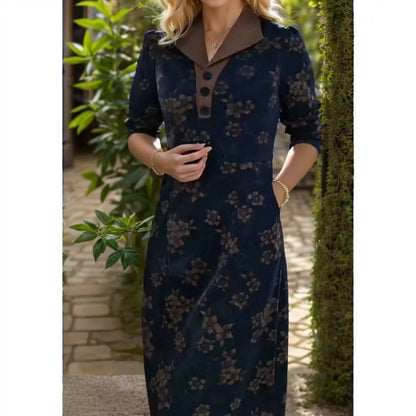 Vestido Elara Flores da Babilônia™ / A Elegância Atemporal do Chiffon com Toques Florais