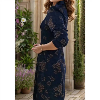 Vestido Elara Flores da Babilônia™ / A Elegância Atemporal do Chiffon com Toques Florais