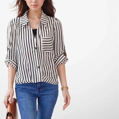 Blusinhas Rebeca™ em Chiffon Com Efeito Duas Peças  / Elegância e Versatilidade em Uma Peça Confortável!