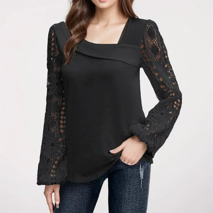[COMPRE 1 E LEVE 2] Blusinha Princesa™ com Mangas em Renda Floral / Sinta-se Confiante e Feminina com a Sofisticação e Conforto que Você Merece!