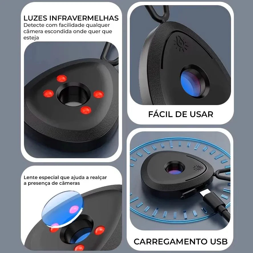 [Compre 1 e Leve 3] Detector de Câmeras Ocultas Modern House™ com Tecnologia Infravermelha / Proteja-se de Câmeras Escondidas em Hotéis e Airbnb Antes que Seja Tarde!