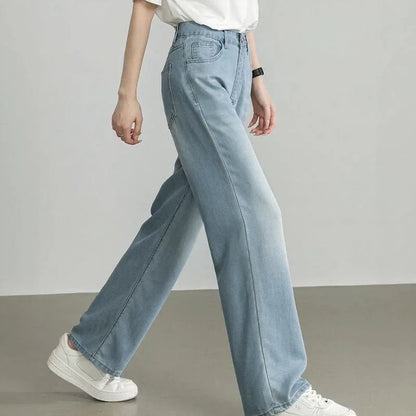 Calça Jeans Meghan™ com Modelagem Relax Premium / A Mais Soltinha, Leve e Versátil que Você Vai Vestir!