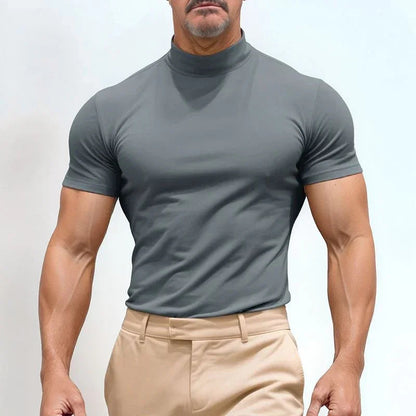 [COMPRE 1 LEVE 3] Camiseta St. Moritz™ com Gola Alta e Design Clean / Minimalismo Refinado para Homens de Presença!