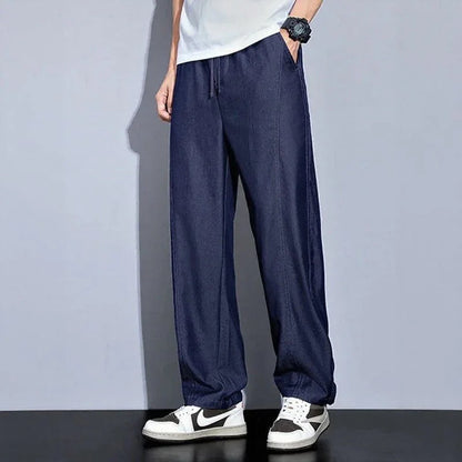 Calça Jeans Masculina SubZero™ em Algodão com Tecnologia Resfriadora / Conforto Máximo Até nos Dias Mais Quentes