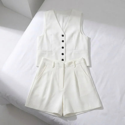 Conjunto Ipanema™ em Alfaiataria Casual de Algodão e Linho Misto / Leve, Chic e Atemporal!