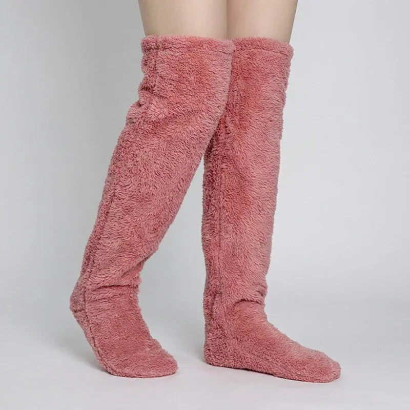 [COMPRE 2 E LEVE 3] Meias Longas Veloura™ em Tecido Felpudo Estilo Pantufa Ultra Macias