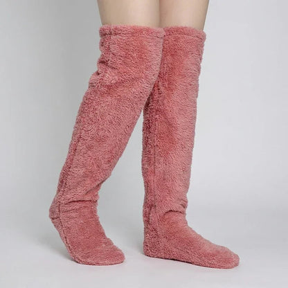 [COMPRE 2 E LEVE 3] Meias Longas Veloura™ em Tecido Felpudo Estilo Pantufa Ultra Macias
