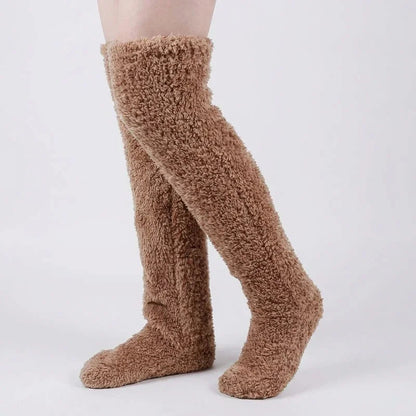 [COMPRE 2 E LEVE 3] Meias Longas Veloura™ em Tecido Felpudo Estilo Pantufa Ultra Macias