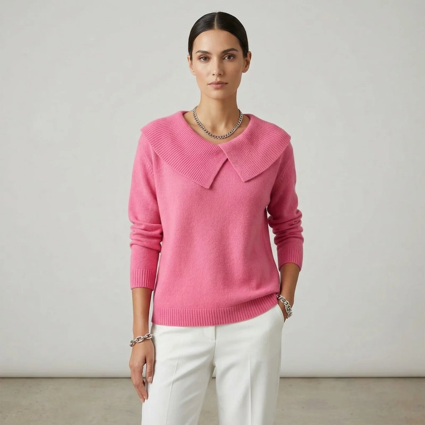 Blusa Manga Longa Noelle™ com Gola Estilizada