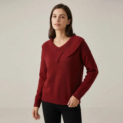 Blusa Manga Longa Noelle™ com Gola Estilizada