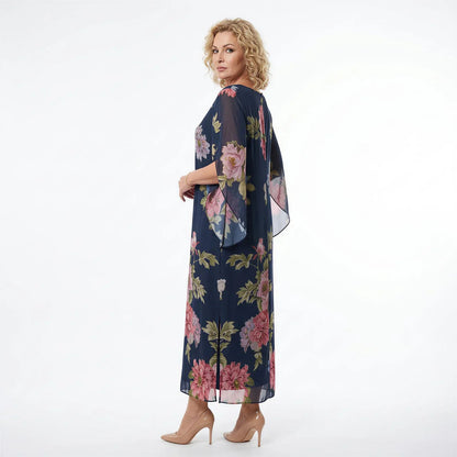 Vestido Isabel™ em Viscose Premium com Estampa Floral