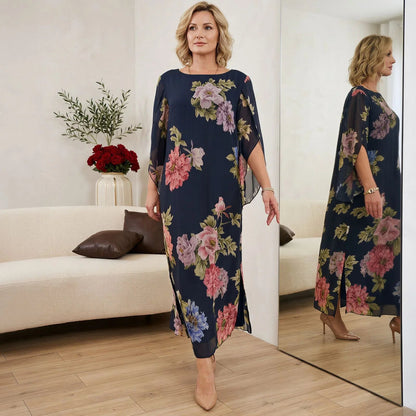 Vestido Isabel™ em Viscose Premium com Estampa Floral