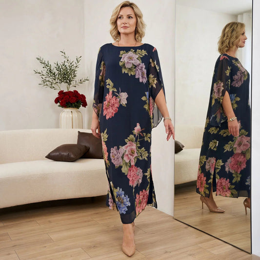 Vestido Isabel™ em Viscose Premium com Estampa Floral