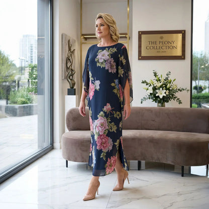 Vestido Isabel™ em Viscose Premium com Estampa Floral