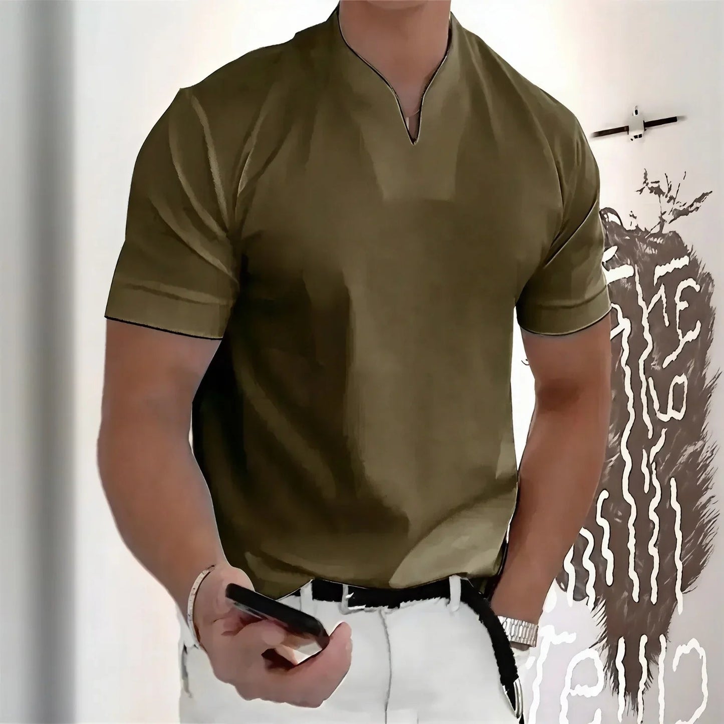 Camiseta Aureon™ com Corte Slim e Design Minimalista