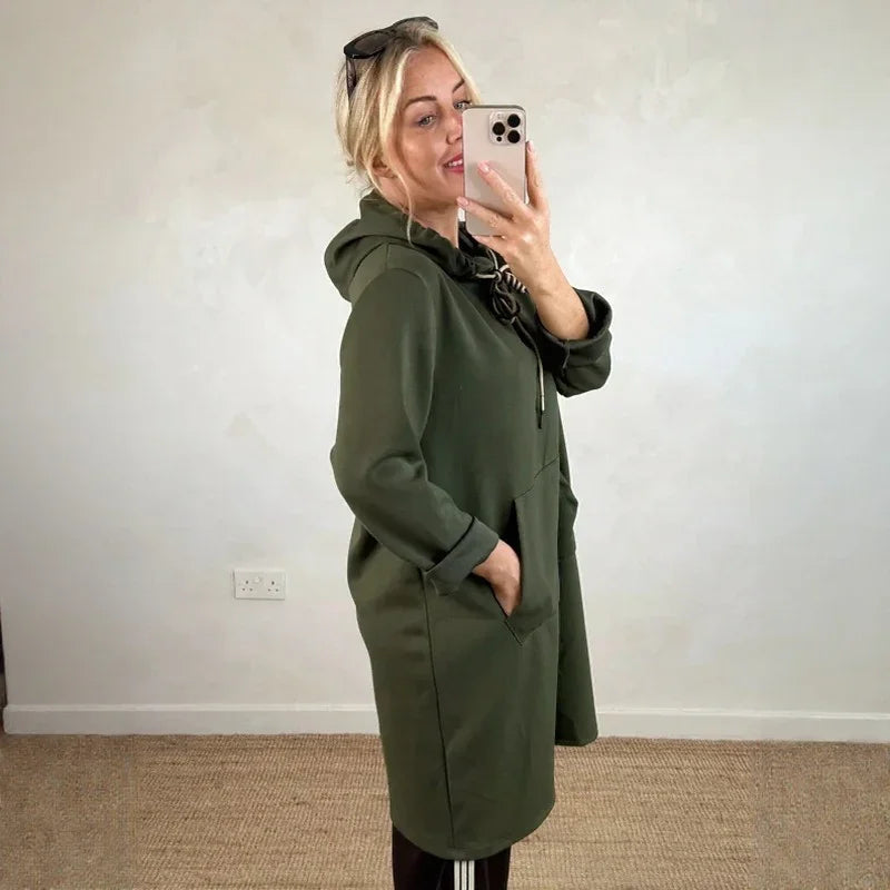 Moletom Dalen™ Estilo Vestido com Design Urbano