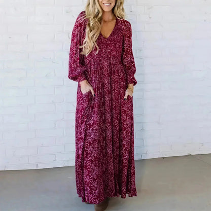 Vestido Avelline™ com Estampa Refinada e Caimento Fluido
