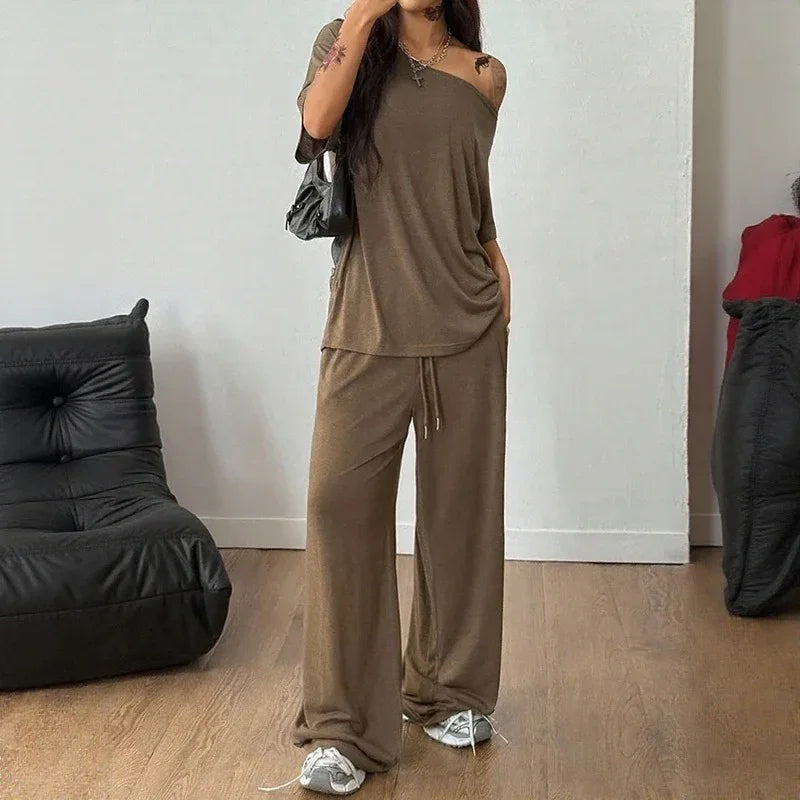 Conjunto Belmara™ com Caimento Solto e Cintura Ajustável