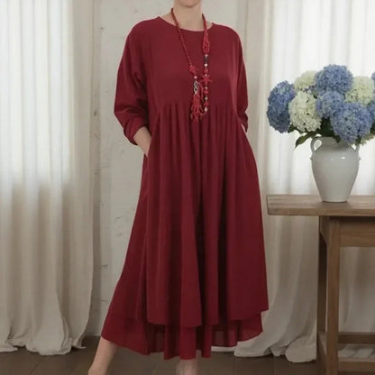 Vestido Delmara™ com Estrutura Solta e Estilo Minimalista