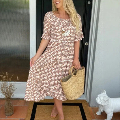 Vestido Eloria™ com Caimento Solto e Charme Atemporal