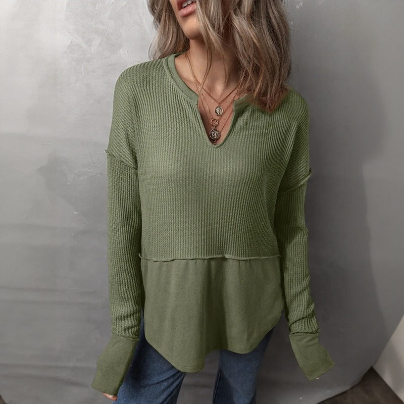 Blusa Elowen™ com Corte Moderno e Estilo Casual Chic