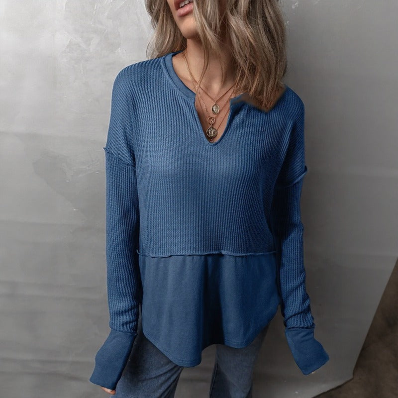 Blusa Elowen™ com Corte Moderno e Estilo Casual Chic