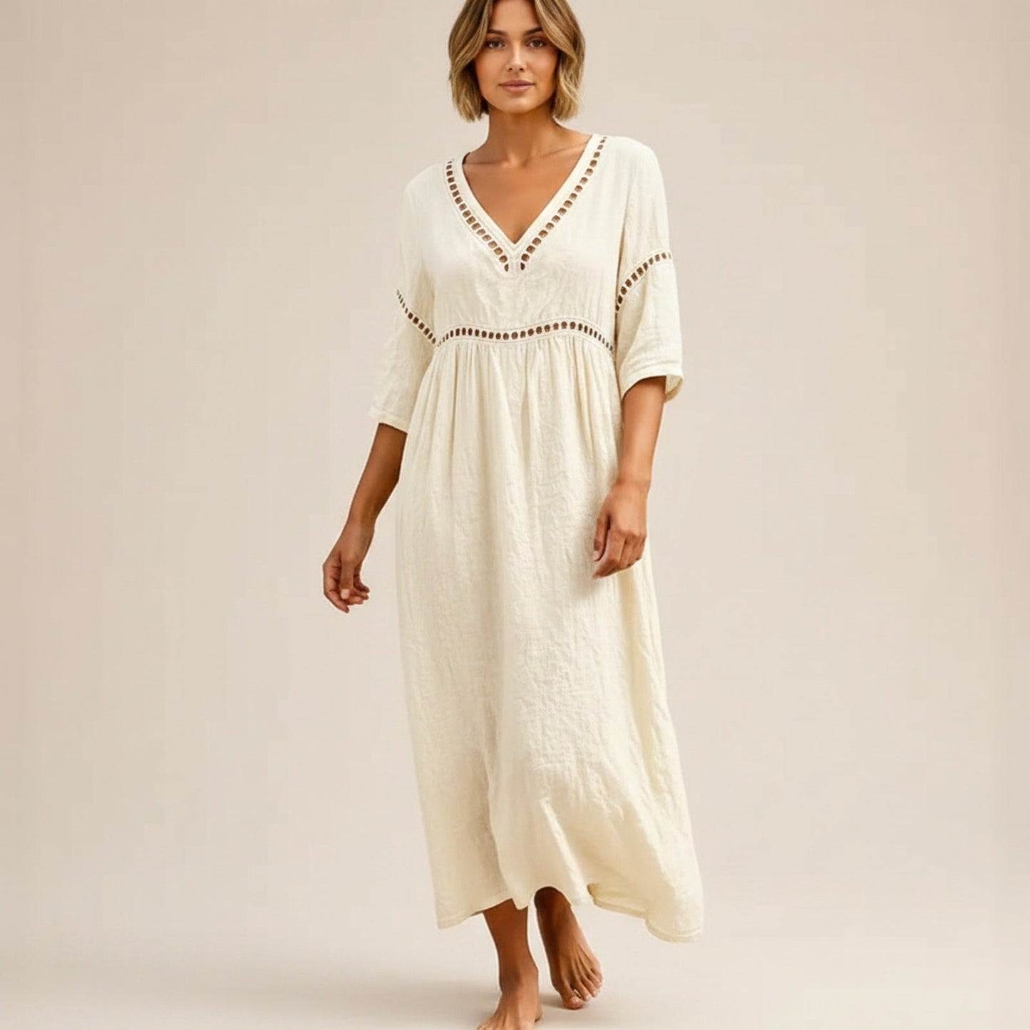 Vestido Almare™ com Leveza Natural e Conforto Absoluto
