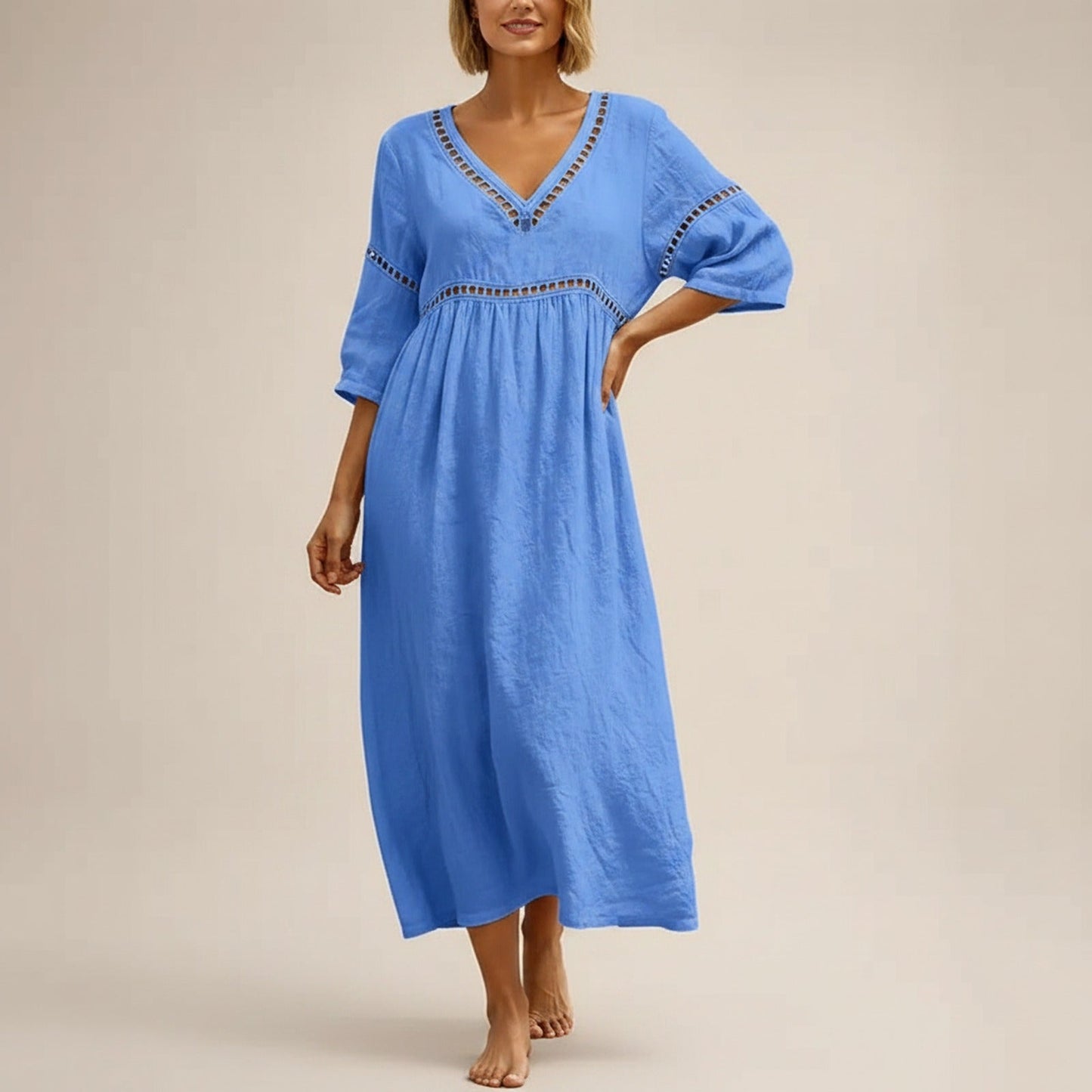 Vestido Almare™ com Leveza Natural e Conforto Absoluto