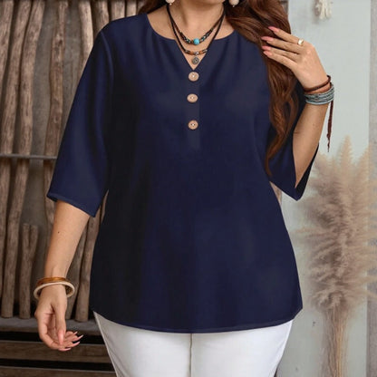Blusa Celyra™ com Caimento Solto e e Conforto Natural