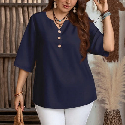 Blusa Celyra™ com Caimento Solto e e Conforto Natural