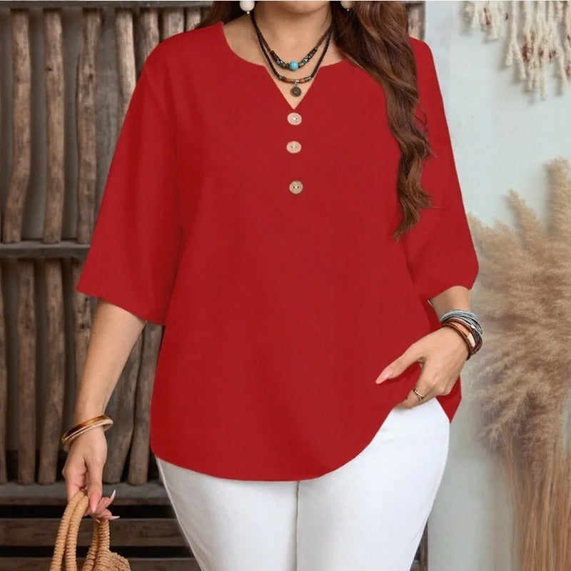 Blusa Celyra™ com Caimento Solto e e Conforto Natural