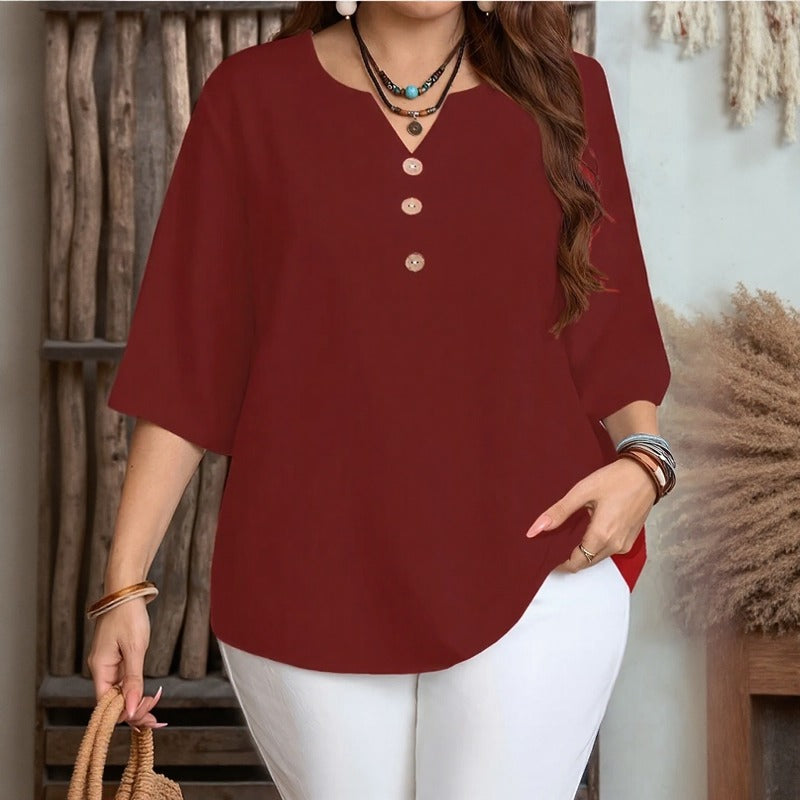 Blusa Celyra™ com Caimento Solto e e Conforto Natural