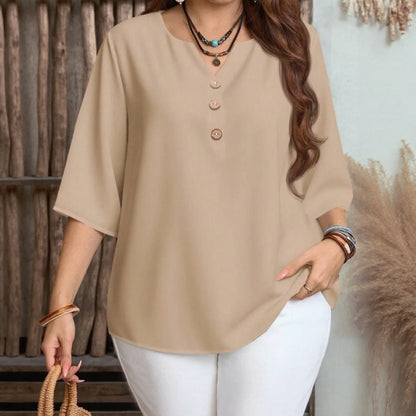 Blusa Celyra™ com Caimento Solto e e Conforto Natural