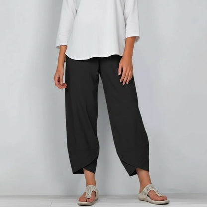 Calça Mireva™ em Linho de Algodão com Caimento Leve