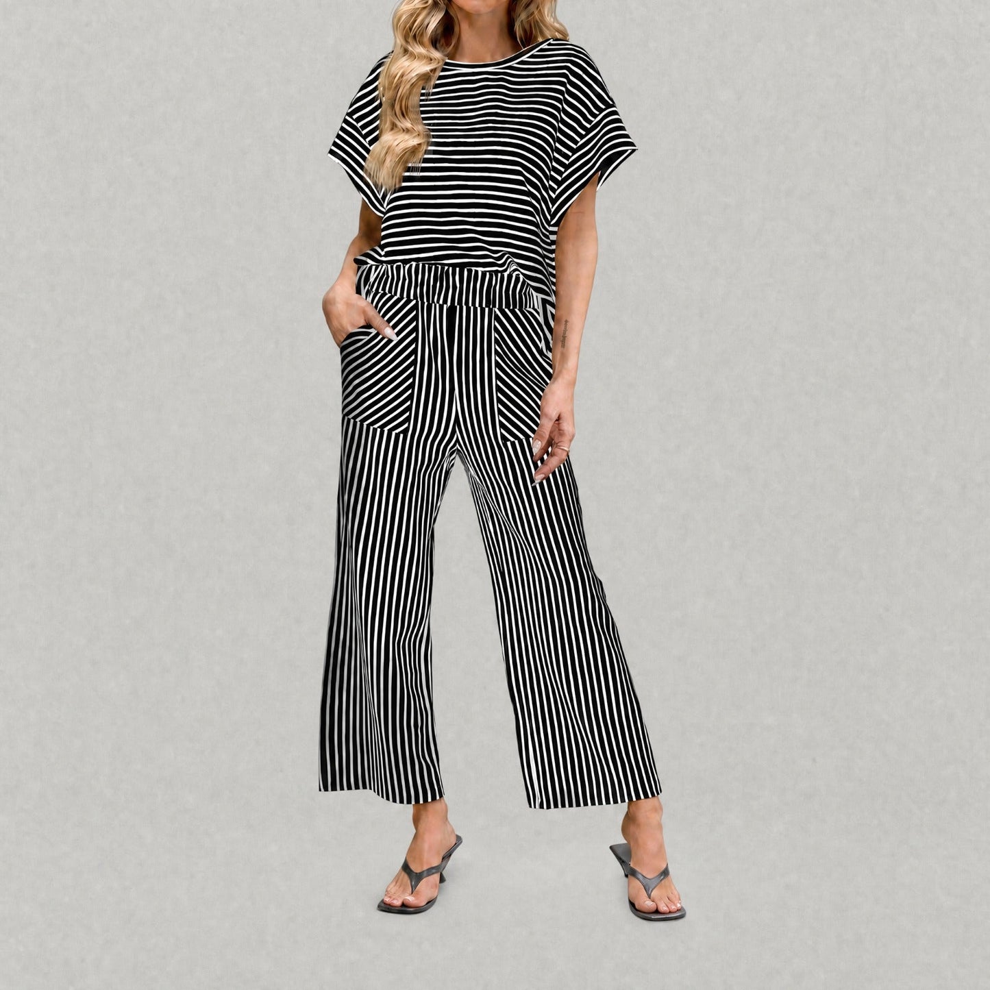 Conjunto Oasis™ Listrado com Cós de Cordão
